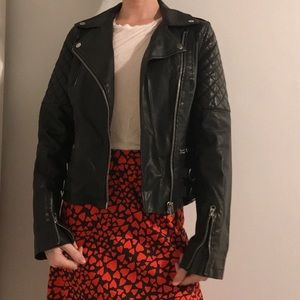🏴 Topshop Moto Vegan Leather Jacket